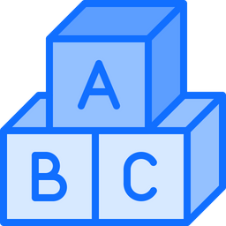 Cubo abc  Icono