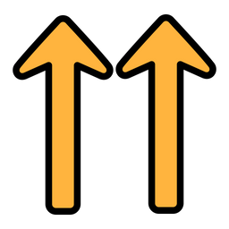 Double Up Arrows  Icon