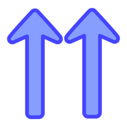 Double Up Arrows  Icon