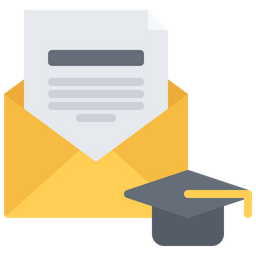 Graduation Mail  Icon