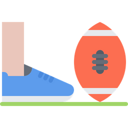 Kick Rugby Ball  Icon