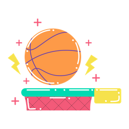 Basketball Hoop Ball Icon