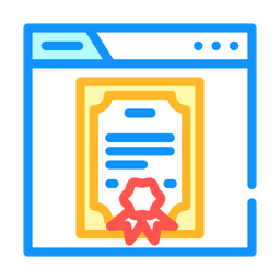 Digital Certificate  Icon