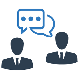 Business Conversation Communication Icon