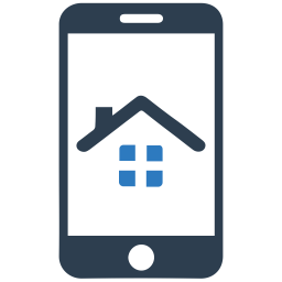 Mobile Immobilien-App  Symbol