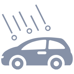 Hagelschaden am Auto  Symbol