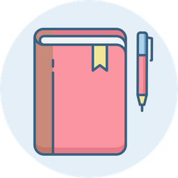 Bookmark With Pen  Icon