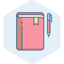 Bookmark With Pen  Icon