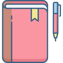 Bookmark With Pen  Icon