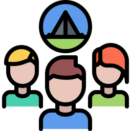 Camping Group  Icon