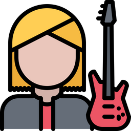 Female Guitarist  Icon