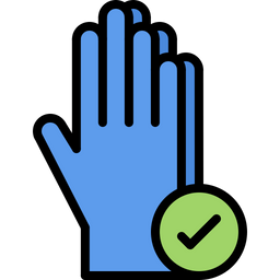 Check Hand Gloves  Icon