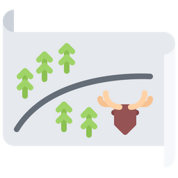 Mapa forestal  Icono