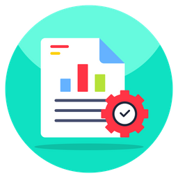 Business Report Management  Icon