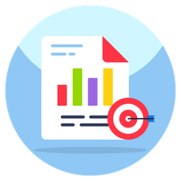 Business Report Target  Icon