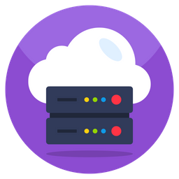 Cloud Hosting  Icon