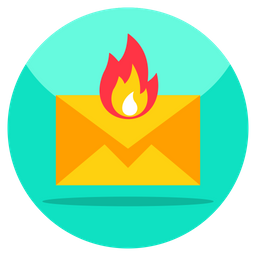 Burning Mail  Icon