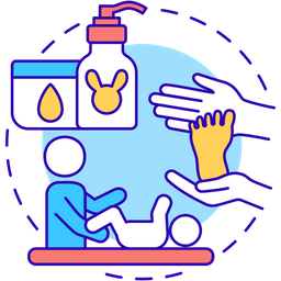 Baby massage  Icon