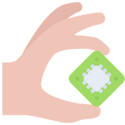 Chip In Hand  Icon