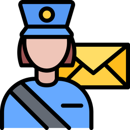 Female Postman  Icon