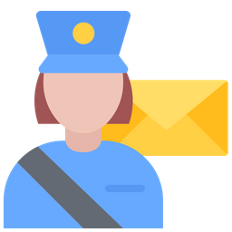 Female Postman  Icon