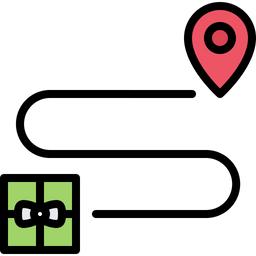 Gift Box Delivery Location  Icon