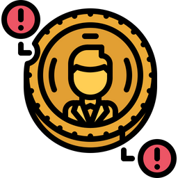 Broken Coin  Icon