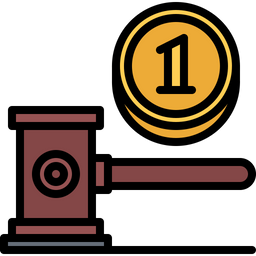 Coin Auction  Icon