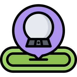 Crystal Ball Pin  Icon