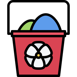 Easter Egg Bucket  Icon