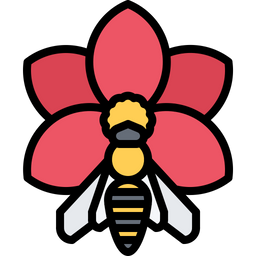 Flower Bee  Icon