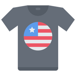 American T Shirt  Icon