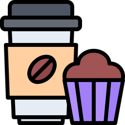 Coffee And Muffin  Icon