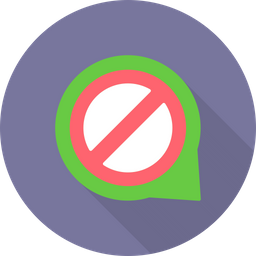 Ban Message  Icon