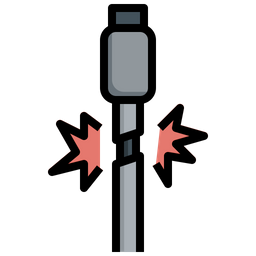 Cabo carregador de telefone  Ícone
