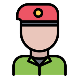 Male Soldier  Icon