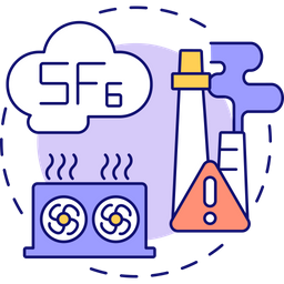 Fluorinated gases  Icon