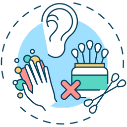 Following ear care practices  Icon