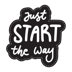 Just start the way sticker  Icon