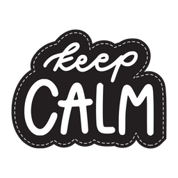 Keep calm sticker  Icon