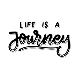 Life is a journey sticker  Icon