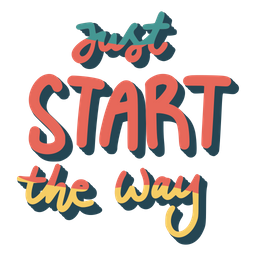 Just start the way sticker  Icon