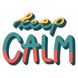 Keep calm sticker  Icon