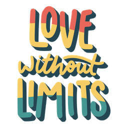 Love without limits sticker  Icon