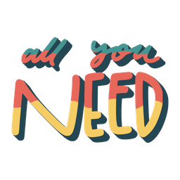 All you need sticker  Icon