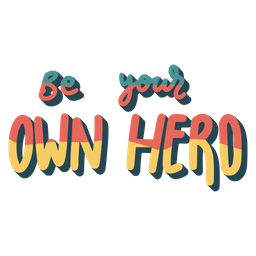 Be your own hero sticker  Icon