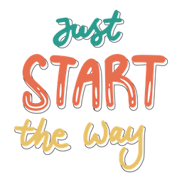 Just start the way sticker  Icon