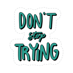 Do not stop trying sticker  Icon