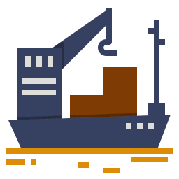 Boat shipping  Icon