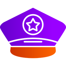 Gorra de policia  Icono